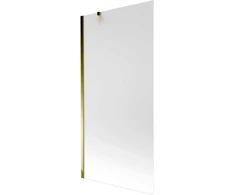 Vonios sienelė Mexen Next I, Gold/matinis stiklas, 90 x 150 cm