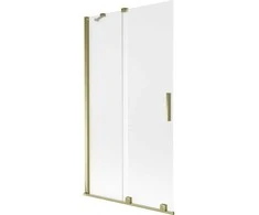 Vonios sienelė Mexen Velar, 100 x 150 cm, Gold/matinis stiklas