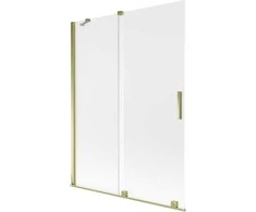 Vonios sienelė Mexen Velar, 130 x 150 cm, Gold/matinis stiklas