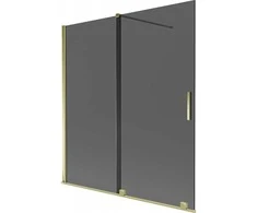 Vonios sienelė Mexen Velar, 150 x 150 cm, Gold/Graphite