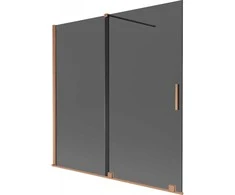 Vonios sienelė Mexen Velar, 160 x 150 cm, Brushed copper/Graphite