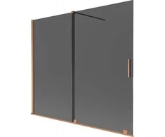 Vonios sienelė Mexen Velar, 180 x 150 cm, Brushed copper/Graphite