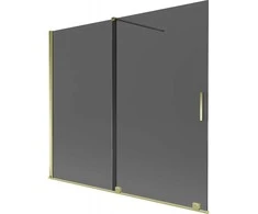 Vonios sienelė Mexen Velar, 180 x 150 cm, Gold/Graphite