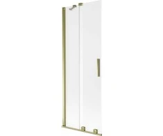 Vonios sienelė Mexen Velar, 70 x 150 cm, Gold/matinis stiklas