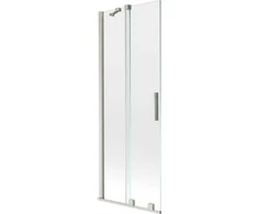 Vonios sienelė Mexen Velar, 70 x 150 cm, Brushed nickel/Transparent