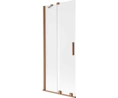Vonios sienelė Mexen Velar, 80 x 150 cm, Brushed copper/matinis stiklas