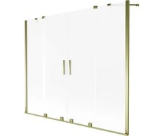 Vonios sienelė Mexen Velar Duo, 190 x 150 cm, Gold/matinis stiklas