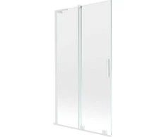 Vonios sienelė Mexen Velar L, 100 x 150 cm, Baltas/Transparent