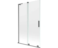 Vonios sienelė Mexen Velar L, 110 x 150 cm, Brushed gun pilka/Transparent