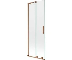 Vonios sienelė Mexen Velar L, 70 x 150 cm, Brushed copper/Transparent