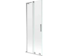Vonios sienelė Mexen Velar L, 75 x 150 cm, Chrome/Transparent