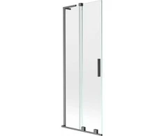 Vonios sienelė Mexen Velar L, 75 x 150 cm, Brushed gun pilka/Transparent