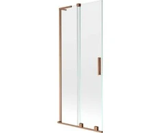Vonios sienelė Mexen Velar L, 85 x 150 cm, Brushed copper/Transparent