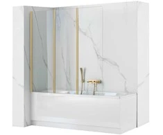 Vonios sienelė Rea Agat-3, 120 cm, Brushed Gold