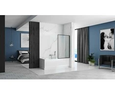 Vonios sienelė Rea Lagos Fix, 70 cm, Juodas