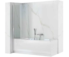 Vonios sienelė Rea Lagos Fix, 80 cm, Chrome