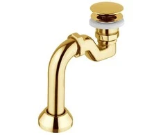 Vonios sifonas Besco Retro Klik-Klak, Gold