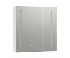 Vonios spintelė su LED veidrodžiu Rea M1015-60, 60x65 cm