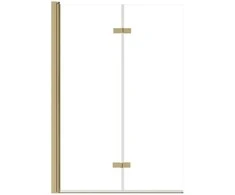 Vonios stiklo sienelė Besco Lumix Gold, 100 x 145 cm