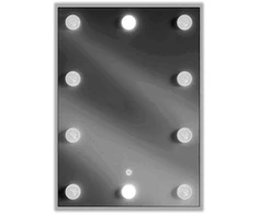 Vonios veidrodis Mexen Dona su LED apšvietimu ir šildymo kilimėliu, 50 x 70 cm