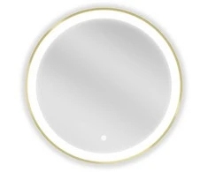 Vonios veidrodis Mexen Esso Gold su LED apšvietimu ir apsauga nuo rasojimo, 60 cm
