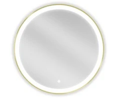 Vonios veidrodis Mexen Esso Gold su LED apšvietimu ir apsauga nuo rasojimo, 70 cm