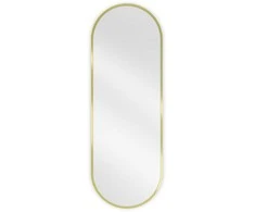 Vonios veidrodis Mexen Loft Oval, 100 x 35 cm, Gold