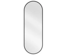 Vonios veidrodis Mexen Loft Oval, 100 x 35 cm, Juodas