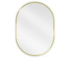 Vonios veidrodis Mexen Loft Oval, 70 x 50 cm, Gold