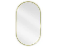 Vonios veidrodis Mexen Loft Oval, 80 x 45 cm, Gold