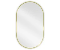 Vonios veidrodis Mexen Loft Oval, 85 x 50 cm, Gold