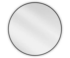 Vonios veidrodis Mexen Loft Round, 75 cm, Juodas