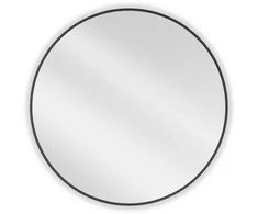 Vonios veidrodis Mexen Loft Round, 80 cm, Juodas
