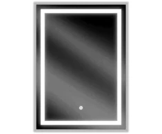 Vonios veidrodis Mexen Miko su LED apšvietimu ir šildymo kilimėliu, 50 x 70 cm