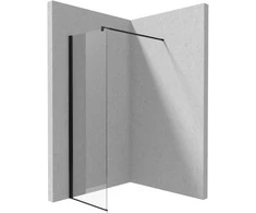 Walk-in dušo sienelė Deante Kerria Plus, 50 cm, Nero