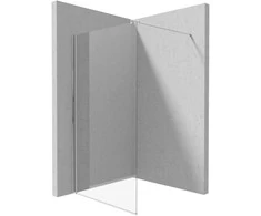 Walk-in dušo sienelė Deante Kerria Plus, 110 cm, Chrome