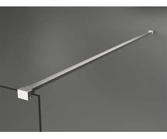 Walk-in dušo sienelė Mexen Kioto, Brushed nickel, juodas raštas, 160 x 200 cm