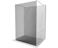 Walk-in dušo sienelė Mexen Kioto, Brushed nickel, grafitas, 110 x 200 cm