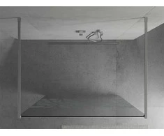 Walk-in dušo sienelė Mexen Kioto, Chrome/Baltas pattern, 130 x 200 cm