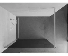 Walk-in dušo sienelė Mexen Kioto, grafitas, Baltas, 70 x 200 cm