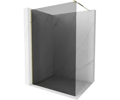 Walk-in dušo sienelė Mexen Kioto, grafitas, Gold, 90 x 200 cm