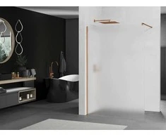 Walk-in dušo sienelė Mexen Kioto, matinė, Rose Gold, 120 x 200 cm