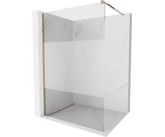 Walk-in dušo sienelė Mexen Kioto, pusiau matinė, Rose Gold, 70 x 200 cm