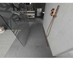 Walk-in dušo sienelė Mexen Kioto, Rose Gold/Baltas pattern, 110 x 200 cm