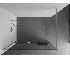 Walk-in dušo sienelė Mexen Kioto+ su lentynėle, Chrome/Skraidus stiklas, 100 x 200 cm