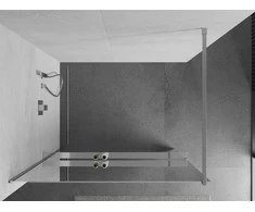 Walk-in dušo sienelė Mexen Kioto+ su lentynėle, Chrome/veidrodinis stiklas, 90 x 200 cm