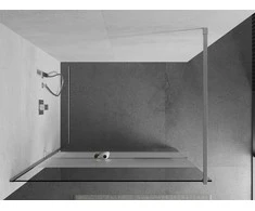 Walk-in dušo sienelė Mexen Kioto+ su lentynėle, Chrome/pusiau matinis stiklas, 70 x 200 cm