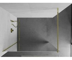 Walk-in dušo sienelė Mexen Kioto, veidrodinė, Gold, 70 x 200 cm