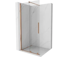 Walk-in dušo sienelė Mexen Velar, Brushed copper, 70 x 200 cm