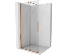 Walk-in dušo sienelė Mexen Velar, Brushed copper, 85 x 200 cm